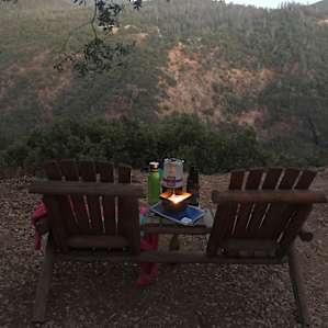 Loved playing cards while the sun set over this gorgeous view!