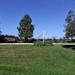 Sand volleyball area