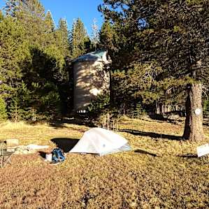 Small footprint camp all set up!