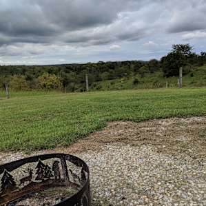 View out from the cabin.