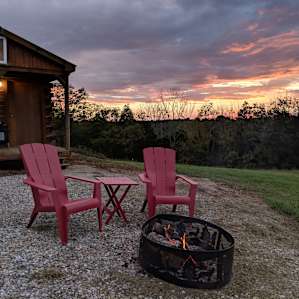 Sunsets over the hills are very lovely