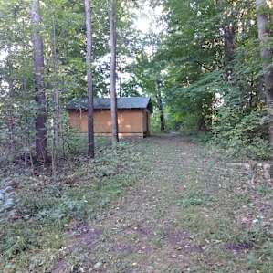 Looking east from the campsite, this will be a animal shelter