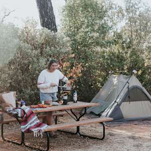 tent people food