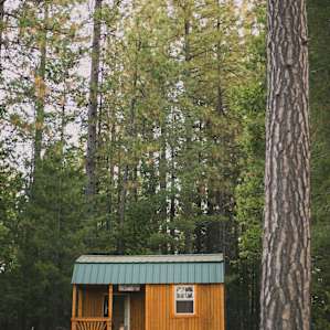 Cabin at sunrise