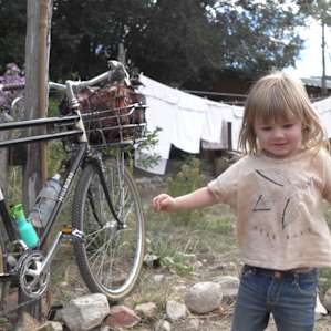 Laundry drying on the line. So lovely!