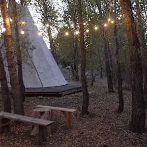Tipi at dusk