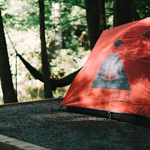 Poler tent at Abrams Creek Campground