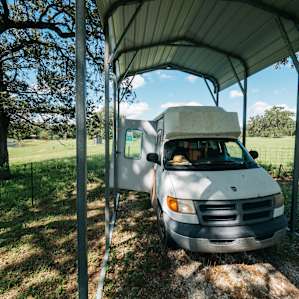 A covered spot for your trailer/RV/van