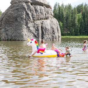 Floating on Sylvan Lake!