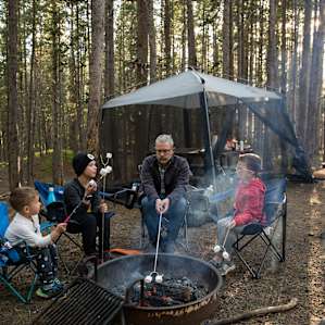 It was chilly in early June (we had 25 degree F overnight) but we appreciated the firepit and our spacious site!