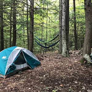 Camp at Quarry Brook