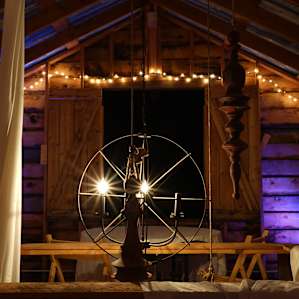 View from the loft at night.