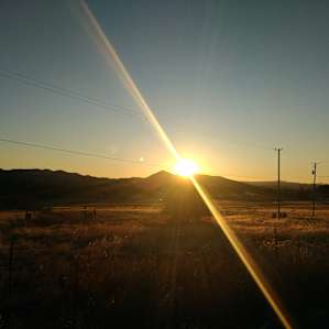 Sunrise over the mountains