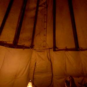 Magical La Cueva Prairie Fire Tipi