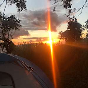 Sunset at camp