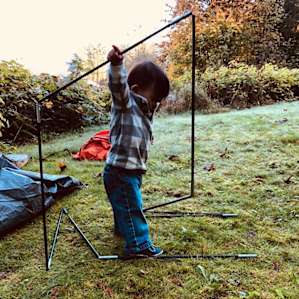 tent deconstruction!!