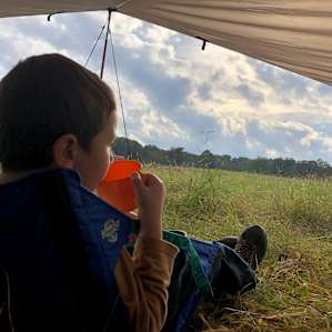 Enjoying some Tang before the sun sets.