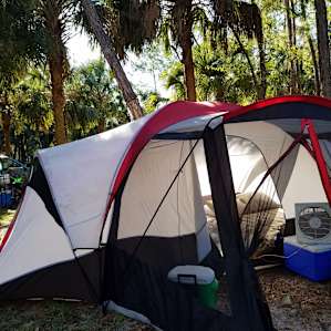 My tent set up.