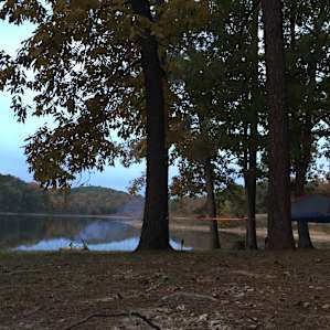 Evening campfire
