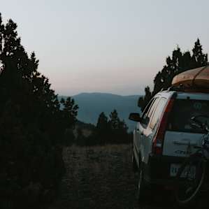 parked at the top