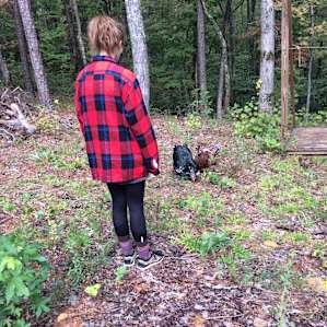 We befriended the chickens.