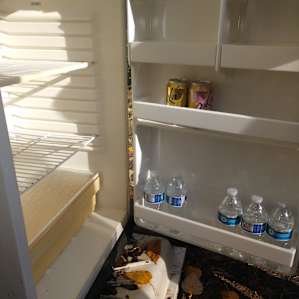 Water stocked fridge