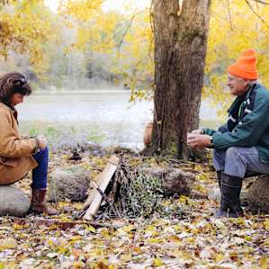 Coffee tastes better in the woods.