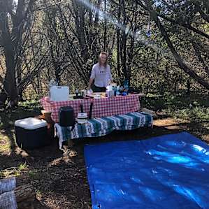 New picnic tables