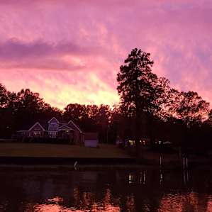 Sunset from the dock.
