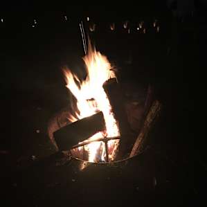 The fire pit.