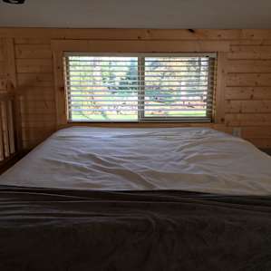 One of the beds in the loft—very comfy!