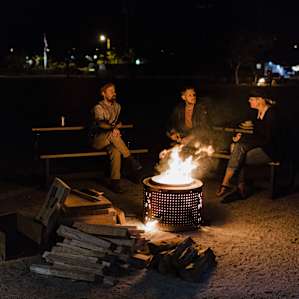 people campfire group