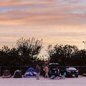 Sunrise at camp