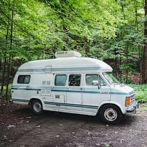 Campsite 35 at Robert H. Treman State Park in Ithaca, NY.