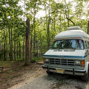 Our campsite at Sam Houston Jones Campground.