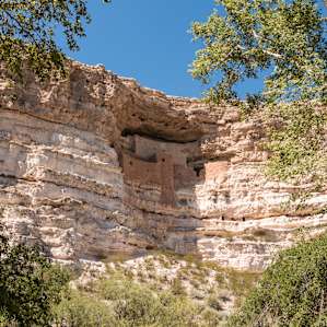 Cliff dwellings at nearby Montezuma Castle National Monument.