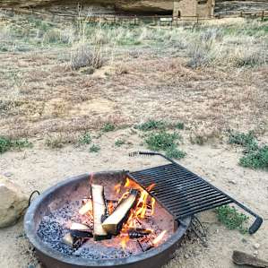 Cliff dwellings were situated directly behind our campsite.
