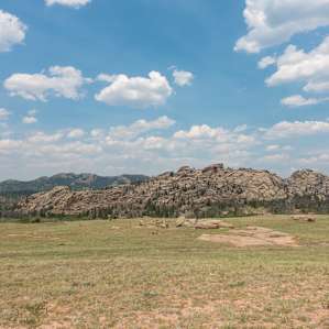 Check out the boulders in this view from Vedauwoo Campground.