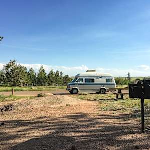 Our campsite at Vedauwoo Campground.