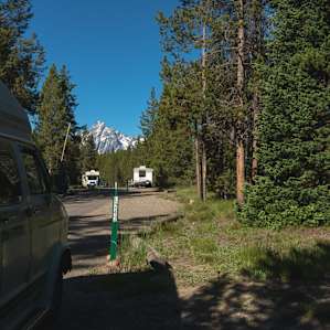 Campsites in Colter Bay have fantastic views.