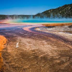 Grand Prismatic Spring at Midway Geyser Basin.