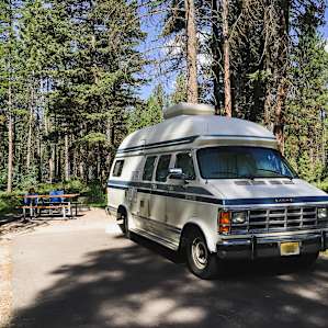 Our campsite at Lake Mary Ronan.