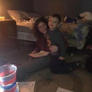Nice and cozy in the cabin