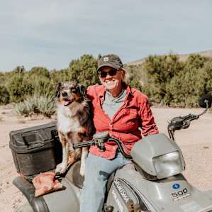 Your lovely Host Donna and her sweet doggo Jay