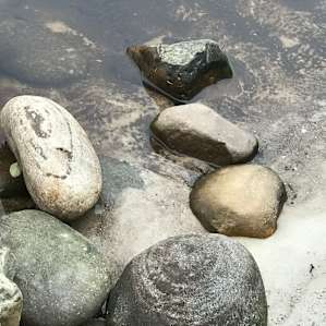 Variety of beautiful rocks