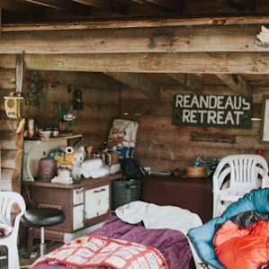 Bring a cot and set up, stay cozy for the night