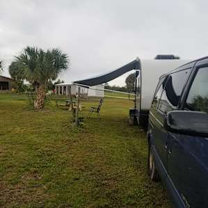 Campsite by the pond