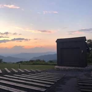 This is the amphitheater were they have ranger talks at night