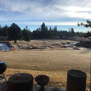 The view from the cabin!