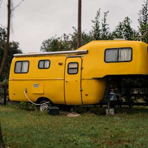 The biggest sign you're here, look for the yellow submarine trailer...